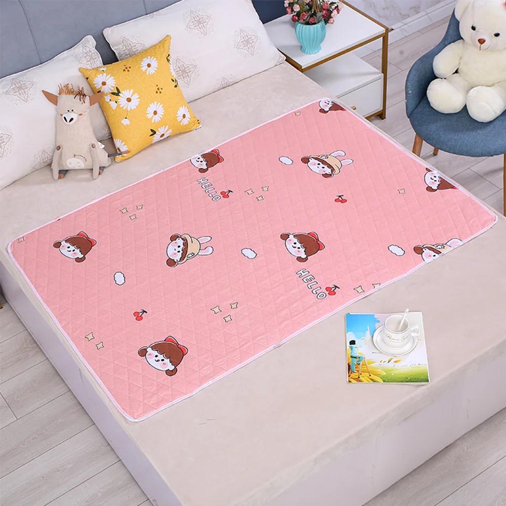 Matelas imperméable et lavable en polymère d'urine pour bébé et enfant en bas âge, protège-lit en de