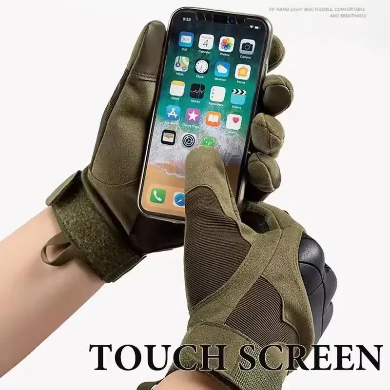 Gants de Moto à écran tactile, respirants, doigt complet, pour Motocross, printemps et été