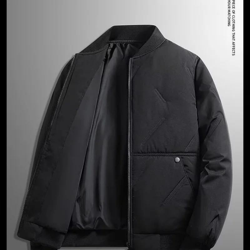 Nouveau col de baseball automne et hiver, veste en coton à la mode et polyvalente pour hommes, veste