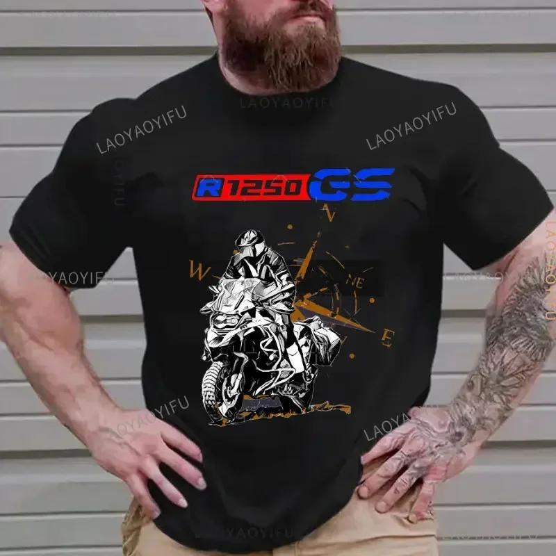 Mode R1200GS moto aventure RT1200 R1200RT R1200 Fans coton T-Shirt je suis un GS Overlander Ride ave