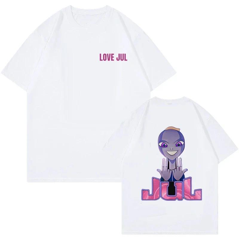 Rappeur Jul graphique Vintage T-shirt hommes femmes mode Hip-hop T-shirt drôle été à manches courtes