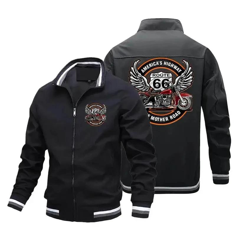 Veste de sport décontractée pour hommes, Hip Hop, Baseball, Fermeture éclair, Sportedly, Moto, Haute
