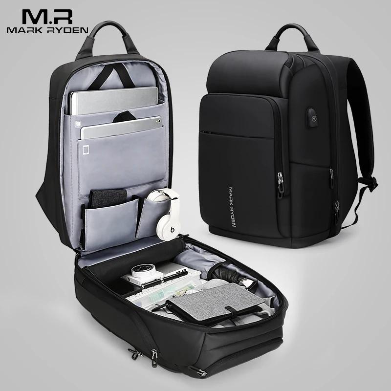 Mark Ryden 17 pouces pochette d'ordinateur hommes sac à dos multifonction USB charge grande capacité
