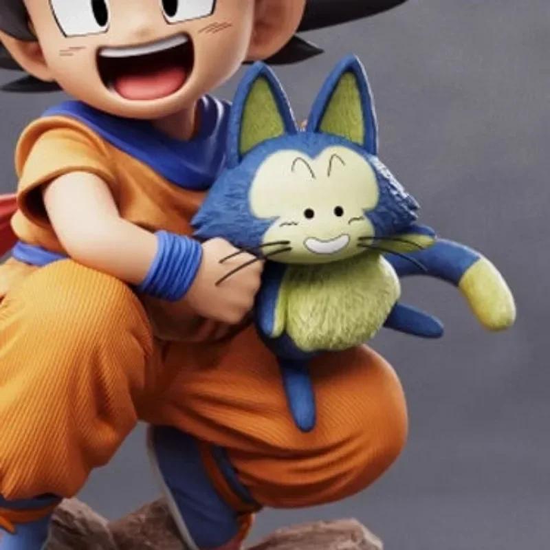 Dragon Ball enfance petit Goku câlins PVC modèle Statue-Puer Ya Mu thé petit follower Figure Collect