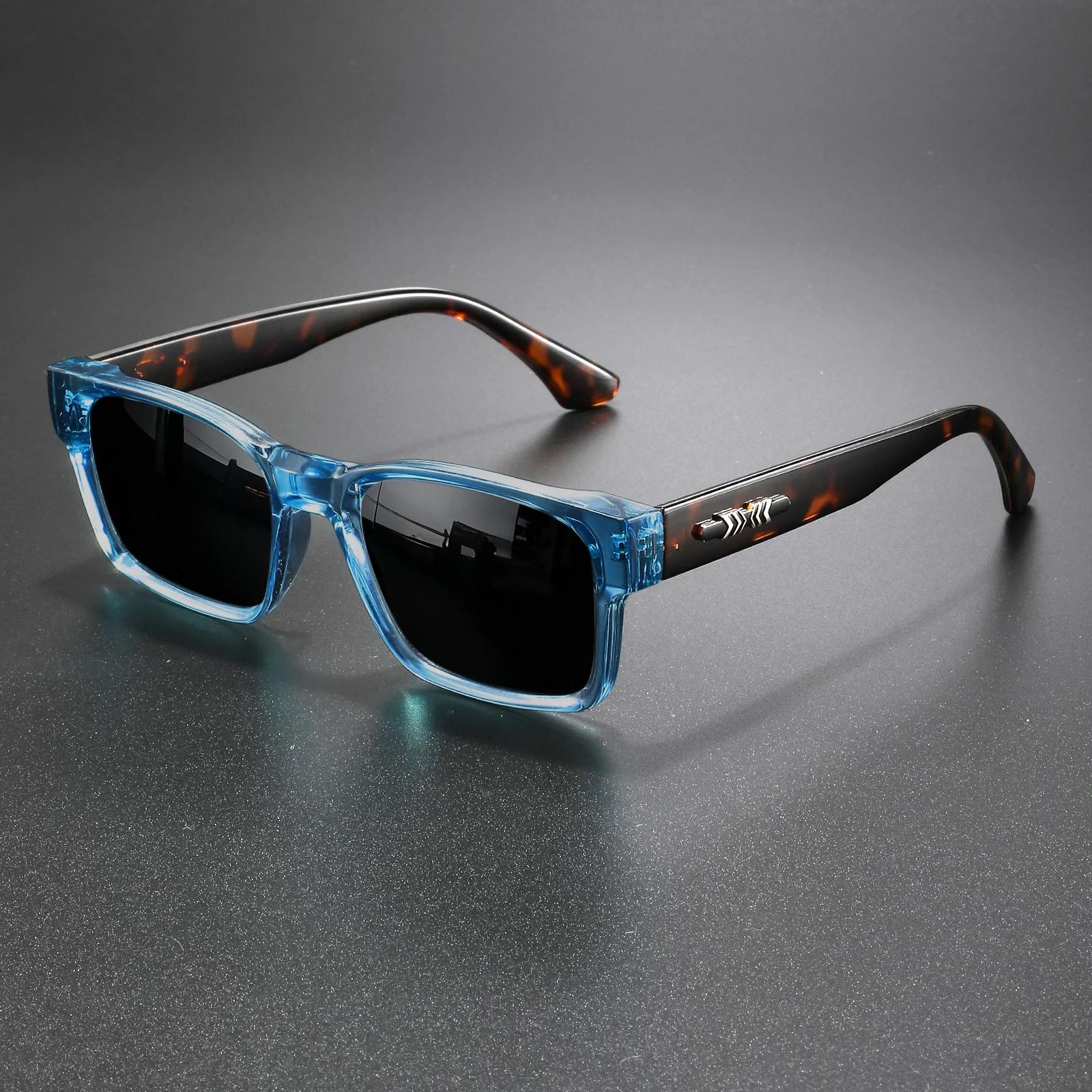 Lunettes de soleil rétro punk - Monture carrée protectrice, UV400 unisexe pour les aventures en plei