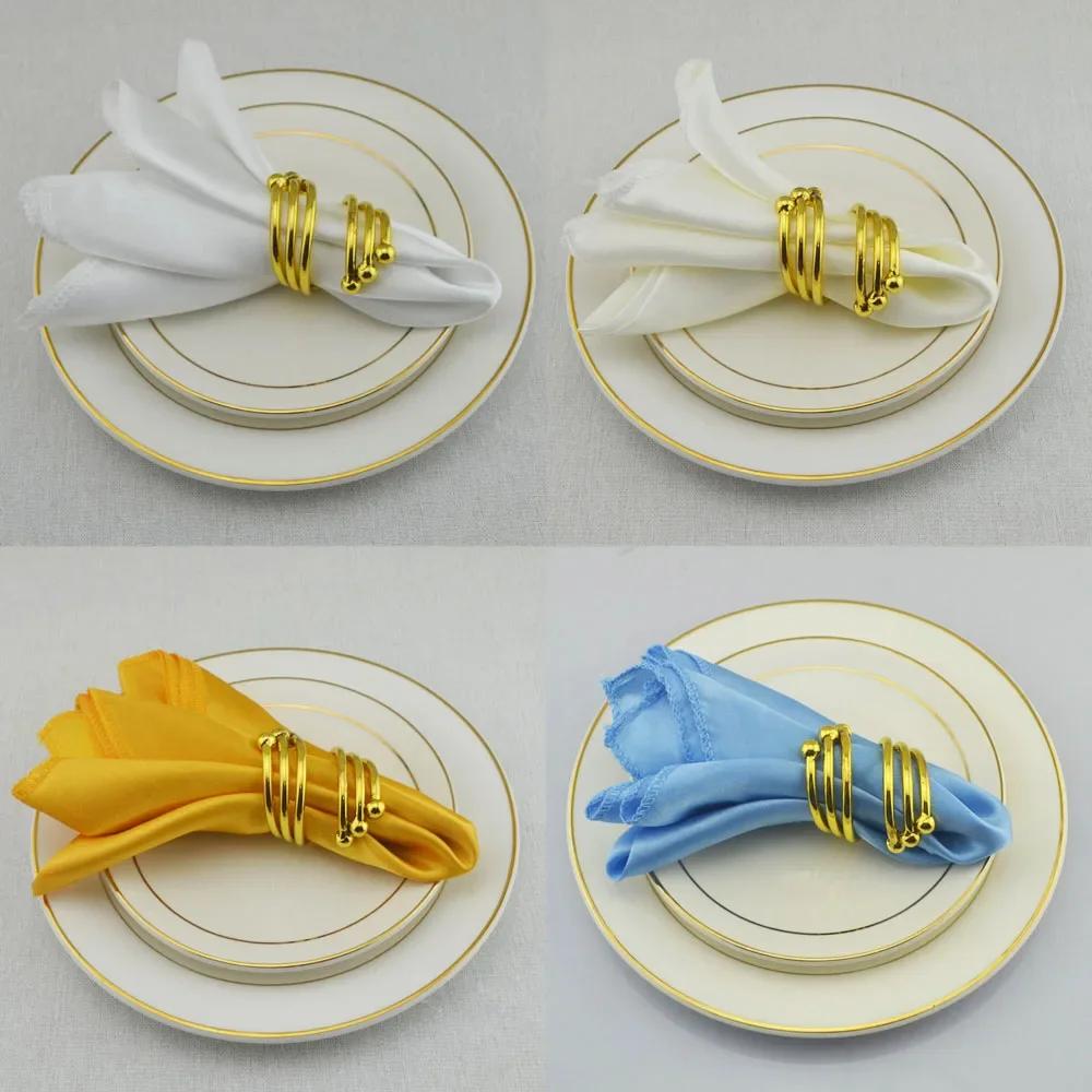 Serviettes en Satin pour Décoration de Mariage, Anniversaire, ixde Noël, Grill, Torchon, Mouchoir, F