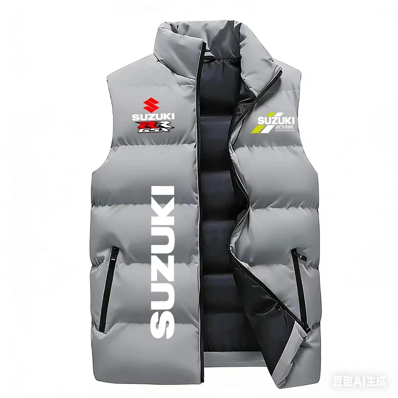 Gilet thermique unisexe avec logo Suzuki 2026 et fermeture éclair, vêtement de sport d'extérieur pou