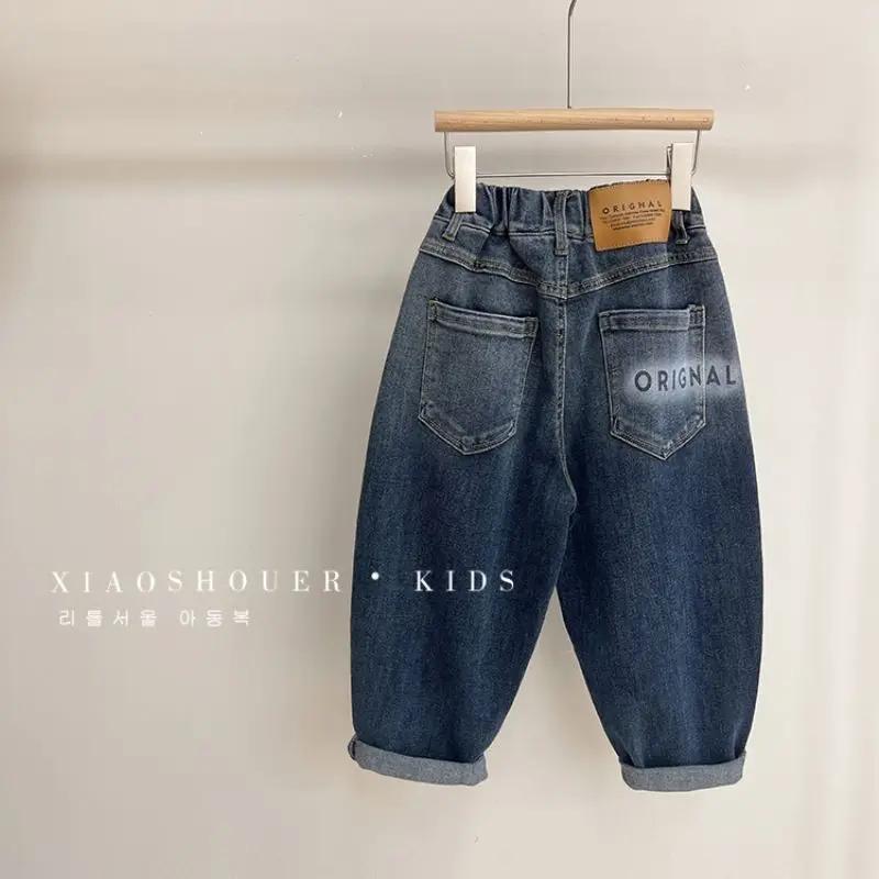 Printemps automne enfant en bas âge garçons Denim pantalon coton Animepattern Babys garçons jean déc