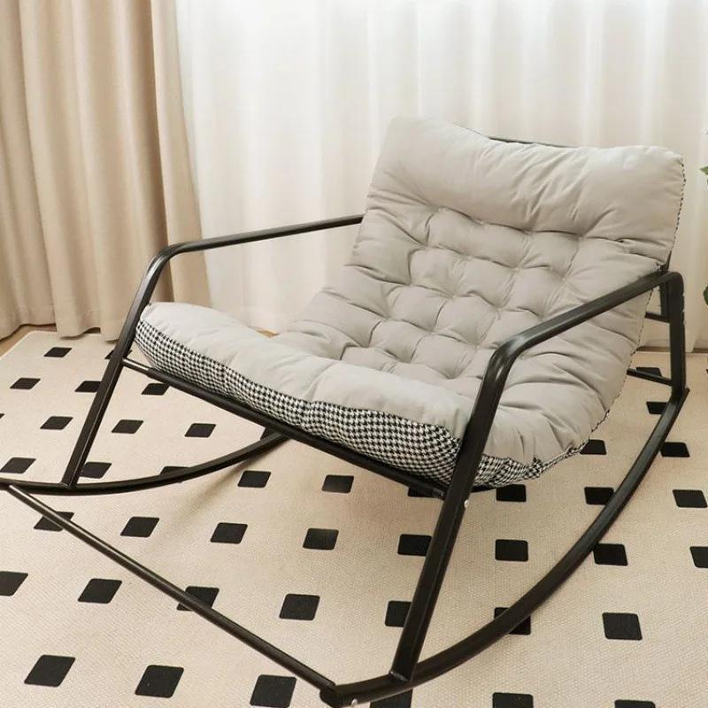Chaise inclinable Double pour balcon, grandes chaises à bascule avec coussin, canapés de sol d'hiver