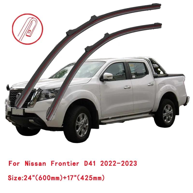 Balai d'essuie-glace de voiture en caoutchouc double pour Nissan Frontier Navara, NP300 Pick Up, D22