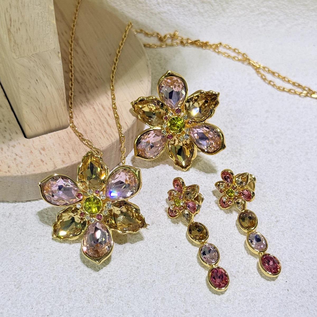 Nouvelle Tendance 2026 : Parure de Bijoux d'Anniversaire de Haute Qualité, Collier et Boucles d'Orei