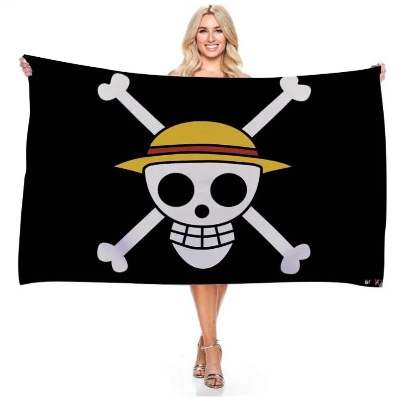 Une pièce 90*150CM Polyester Pirate singe D. Luffy crâne drapeau une pièce chapeau de paille pirates