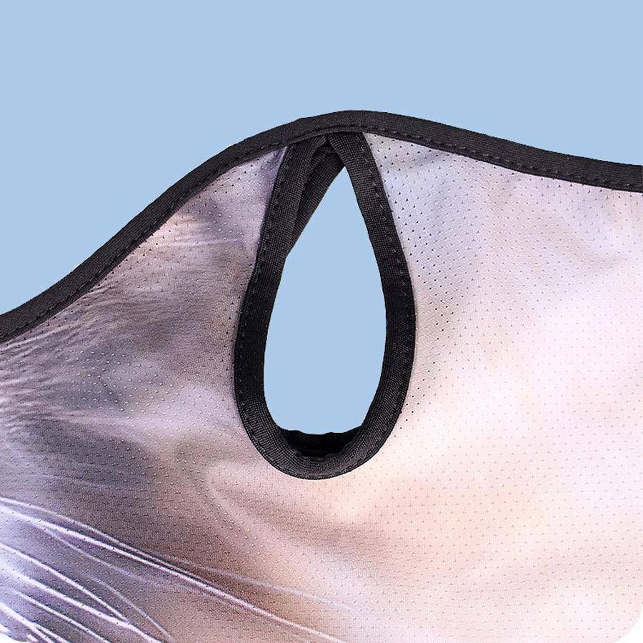 Lce soie respirant Bandana cyclisme course écharpe équitation randonnée sport 3D Animal masque couve