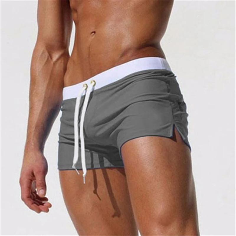 Maillot de bain pour hommes, 10 couleurs, conception de poche arrière, séchage rapide, Boxer de plag