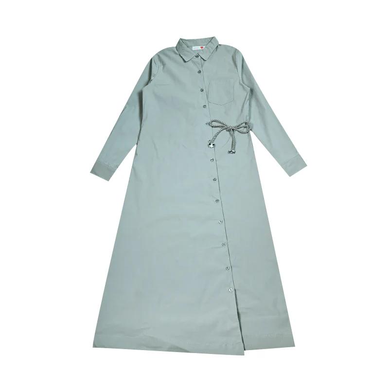 Robe portefeuille pour femmes, maxi, couleur blanche, avec coutures spéciales contrastées, sans manc