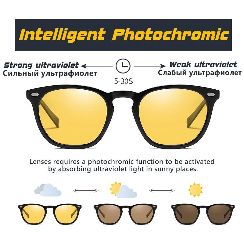 LIOUMO Design – lunettes de soleil polarisées photochromiques classiques rétro pour hommes et femmes