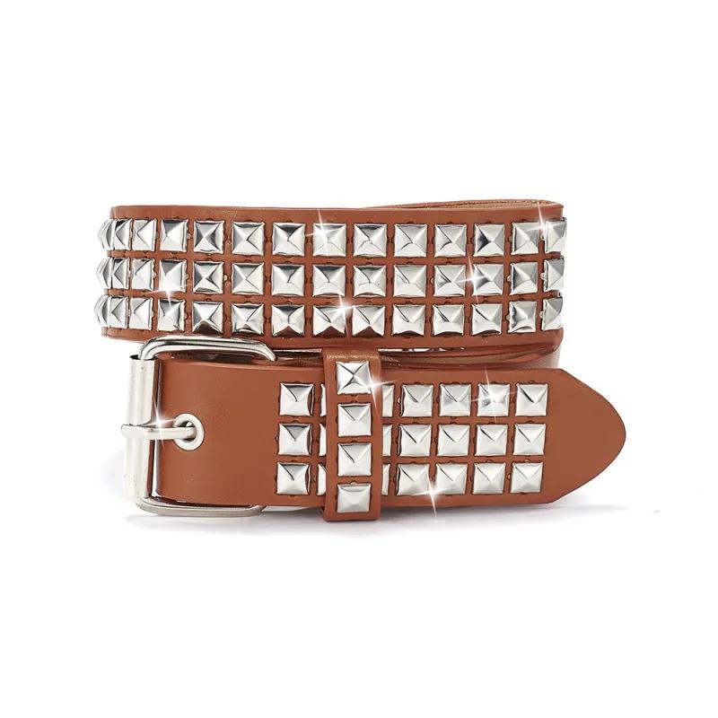 Ceinture cloutée punk pour hommes et femmes, ceinture décorative spéciale tendance et polyvalente in