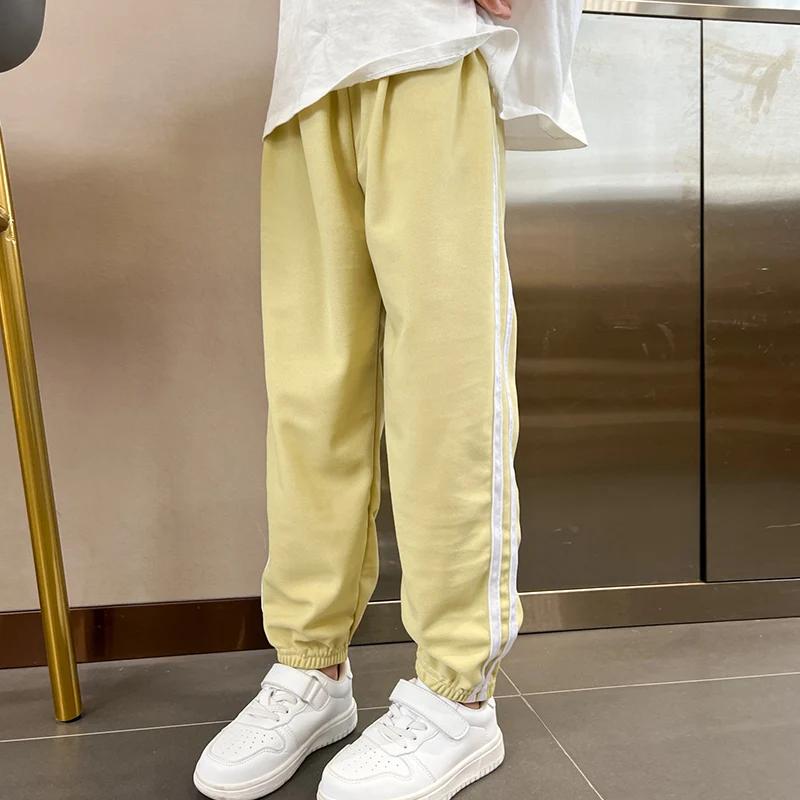 1/3 pièces enfants été couleur unie pantalons de sport de base garçons décontracté Joker taille élas