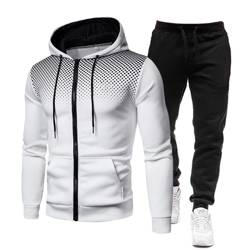 Survêtements pour hommes vêtements pour hommes ensembles pour hommes ensemble à capuche fermeture éc