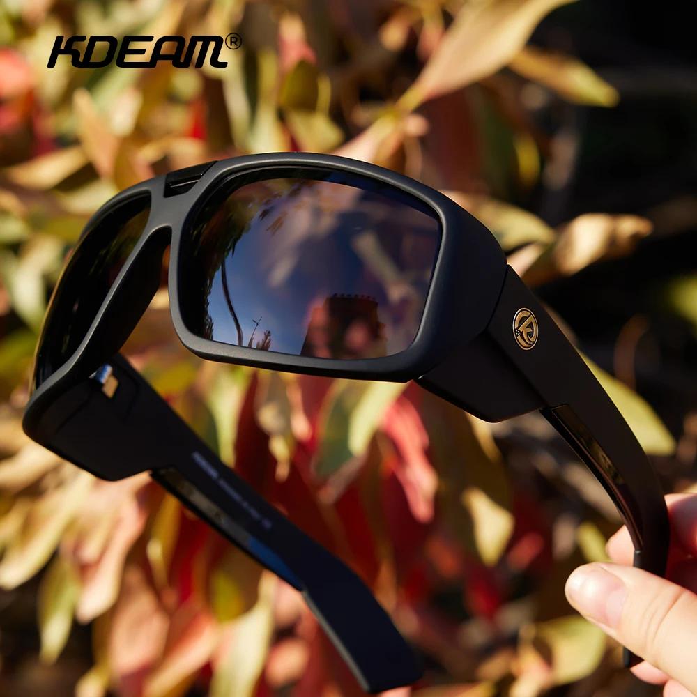 KDEAM Muscle Car Styling et performances sérieuses lunettes de soleil polarisées pour hommes lunette