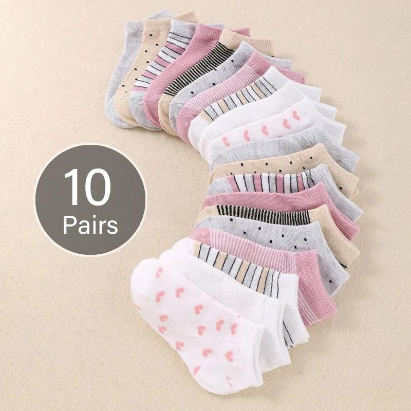 10 paires de chaussettes adorables pour enfants – chaussettes confortables adaptées aux garçons et a