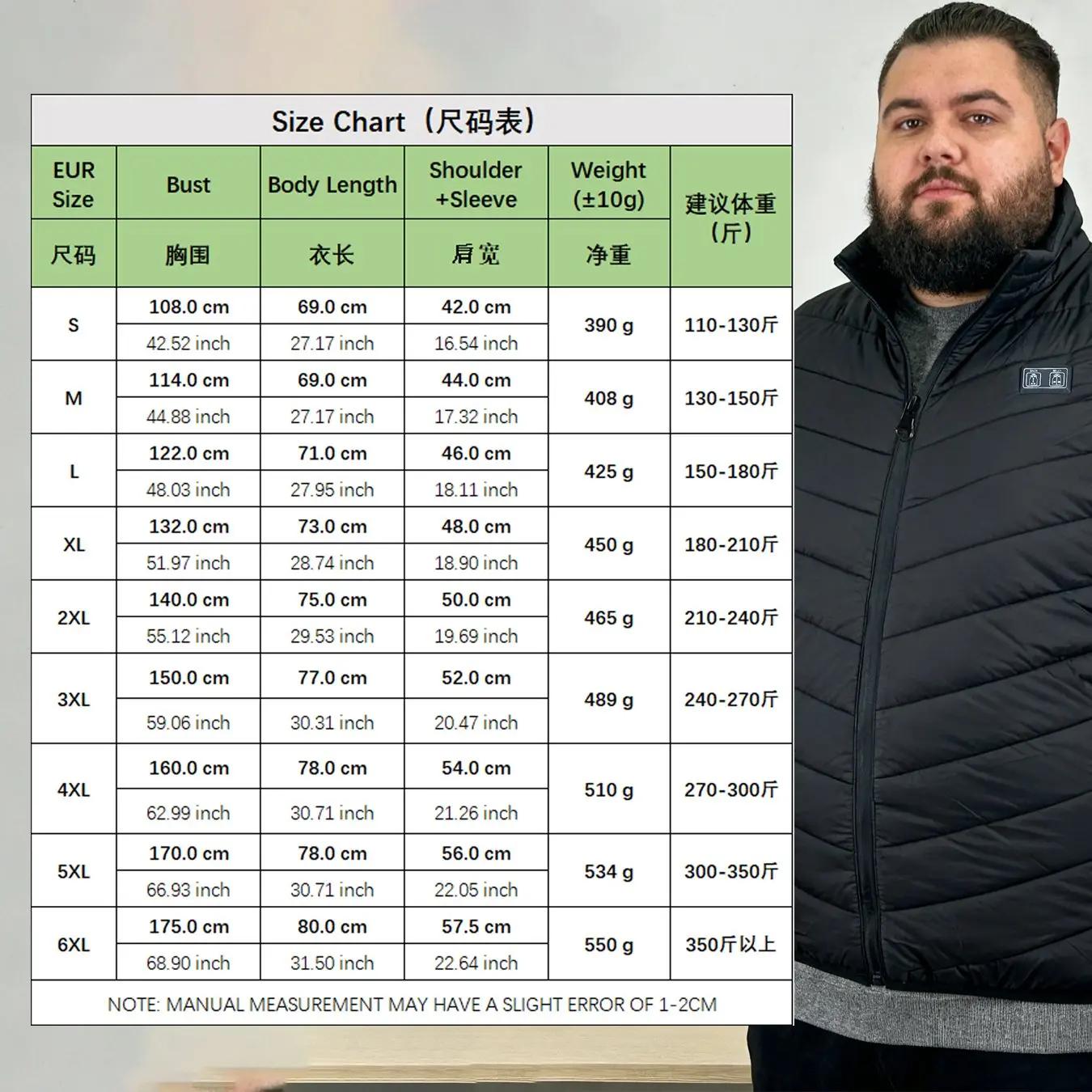 Gilet chauffant Extra Extra Large à 11 zones, manteaux chauffants d'escalade pour femmes, vêtements