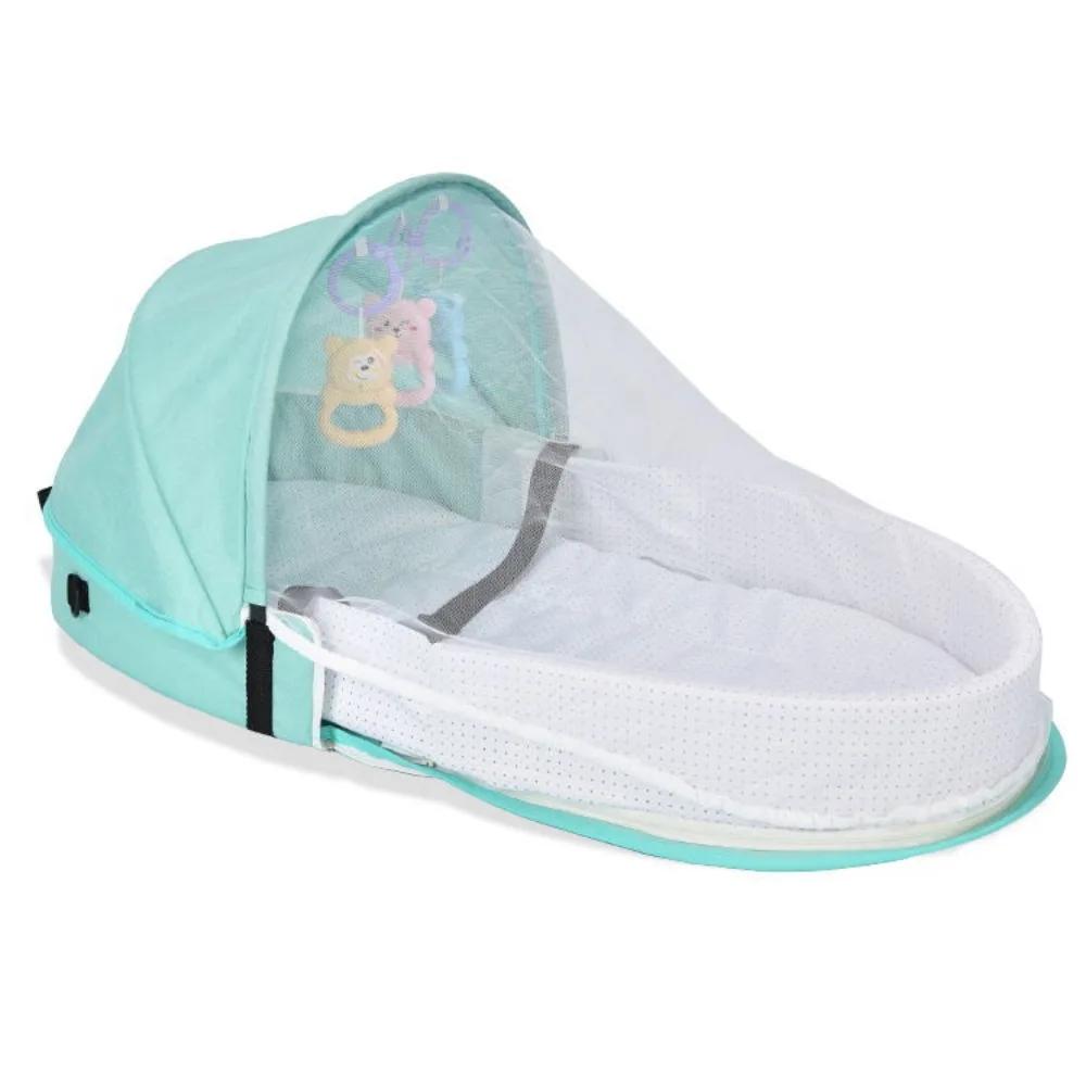 Lit de bébé pliable portable, lit d'appoint pour nouveau-né, anti-pression, lit de voyage avec desig
