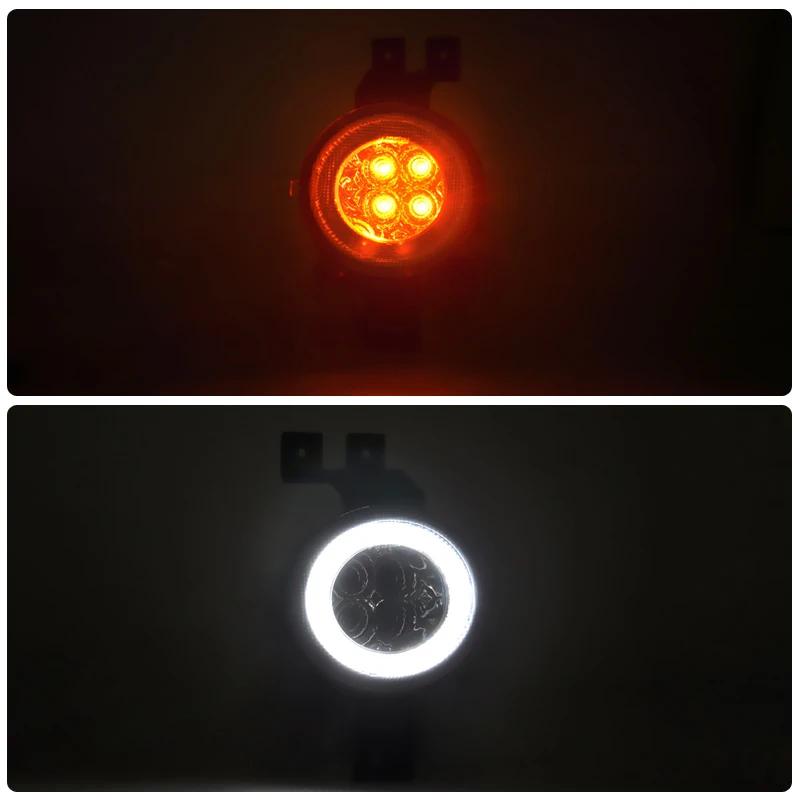 2 pièces lentille claire et fumée LED ambre indicateur blanc DRL lumière de Position pour Mini Coope