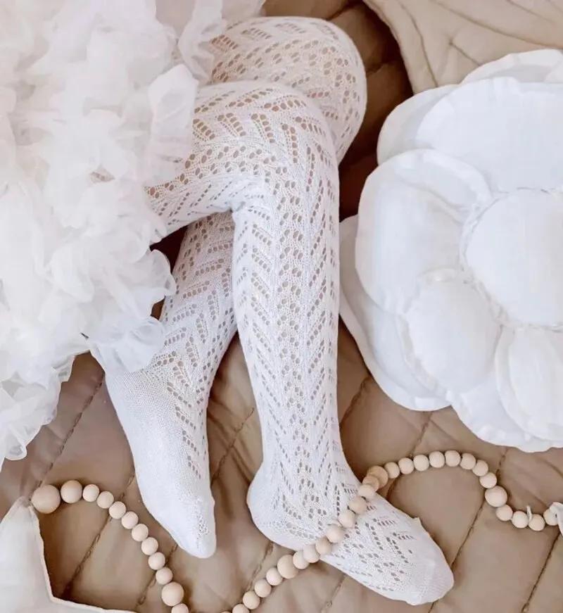Collants en résille ajourés pour bébés filles, bas en maille pour enfants, vêtements pour tout-petit