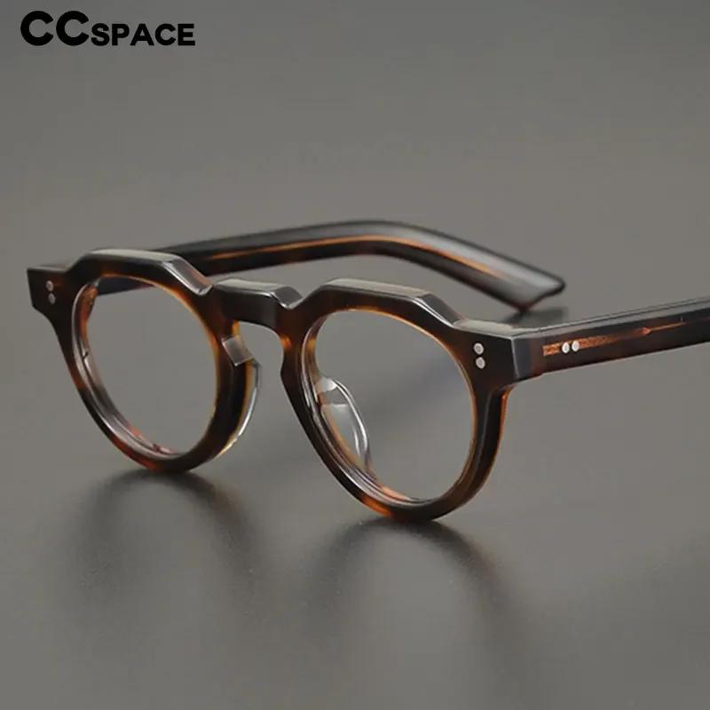 Lunettes rondes Vintage en acétate de haute qualité pour hommes et femmes, monture de Prescription o