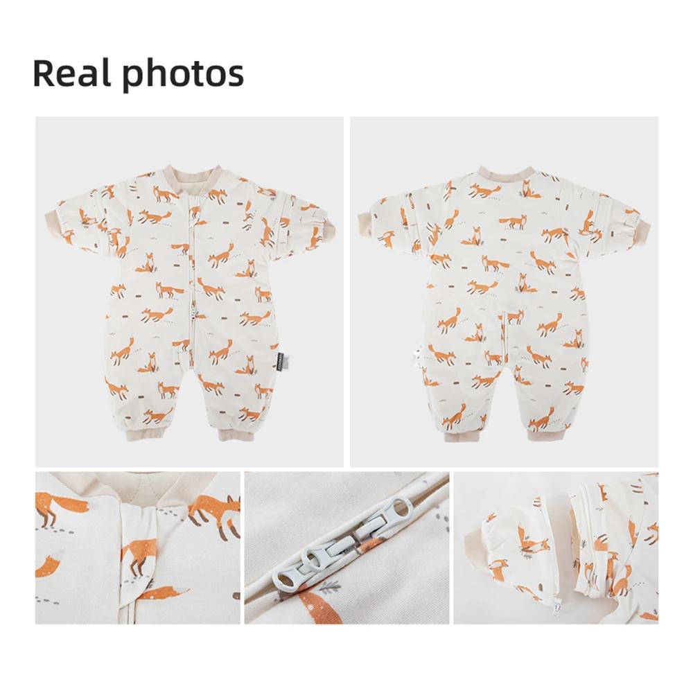 Vêtements de Nuit d'Hiver pour Enfant de 1 à 4 Ans, Manches Parfaites, Fermeture Éclair à 3 Voies, P