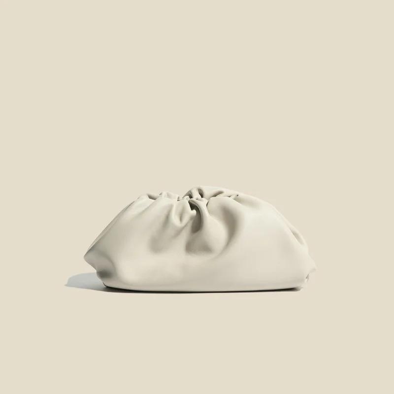 Dames célèbre marque de luxe concepteur en cuir de vachette Y2k nuage petit sac à main couleur doux