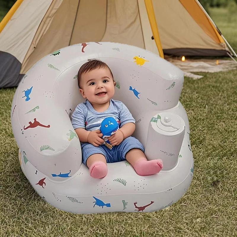 Canapé gonflable pour bébé de 6 à 36 mois, canapé pour bébé avec pompe à air intégrée, siège gonflab