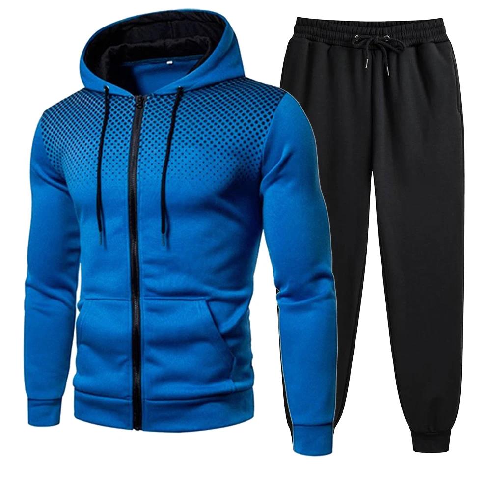Survêtements pour hommes vêtements pour hommes ensembles pour hommes ensemble à capuche fermeture éc