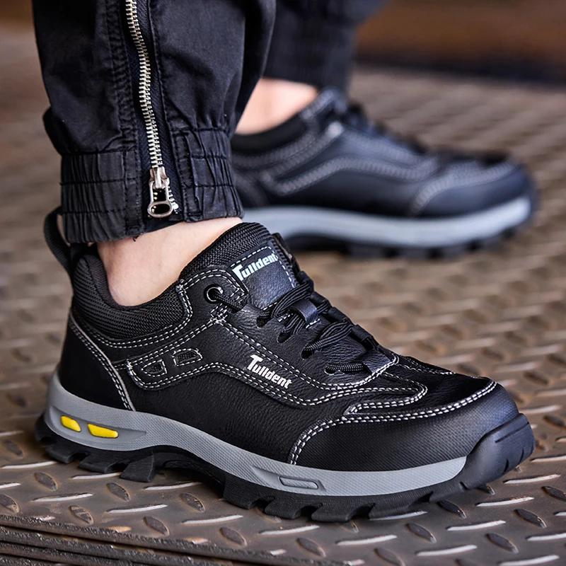 Chaussures de sécurité de travail pour hommes, bottes de sécurité Anti-écrasement, Anti-perforation,
