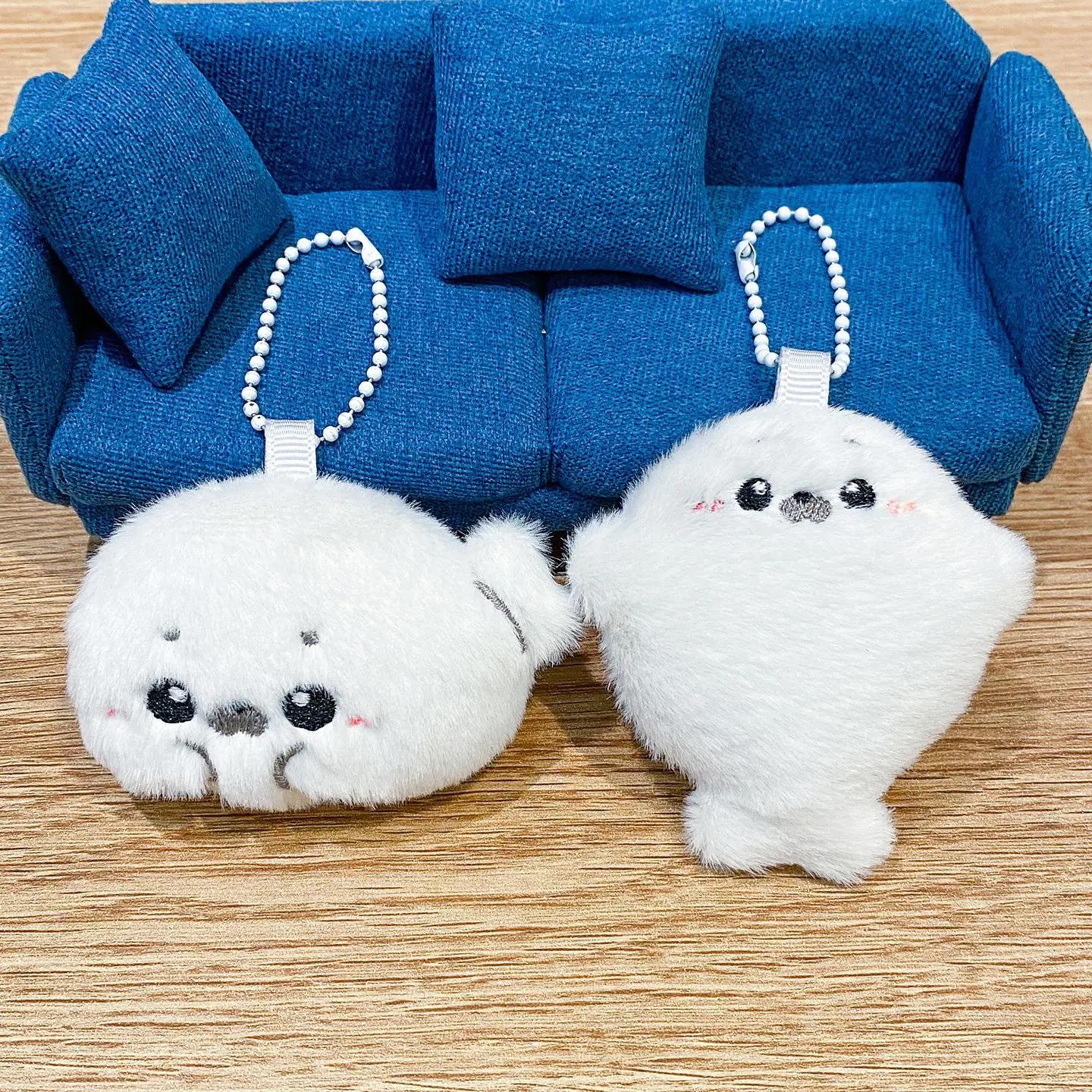 Pendentif de sac en peluche avec sceau pour bébé, pendentif de poupée en peluche dessin animé et mig