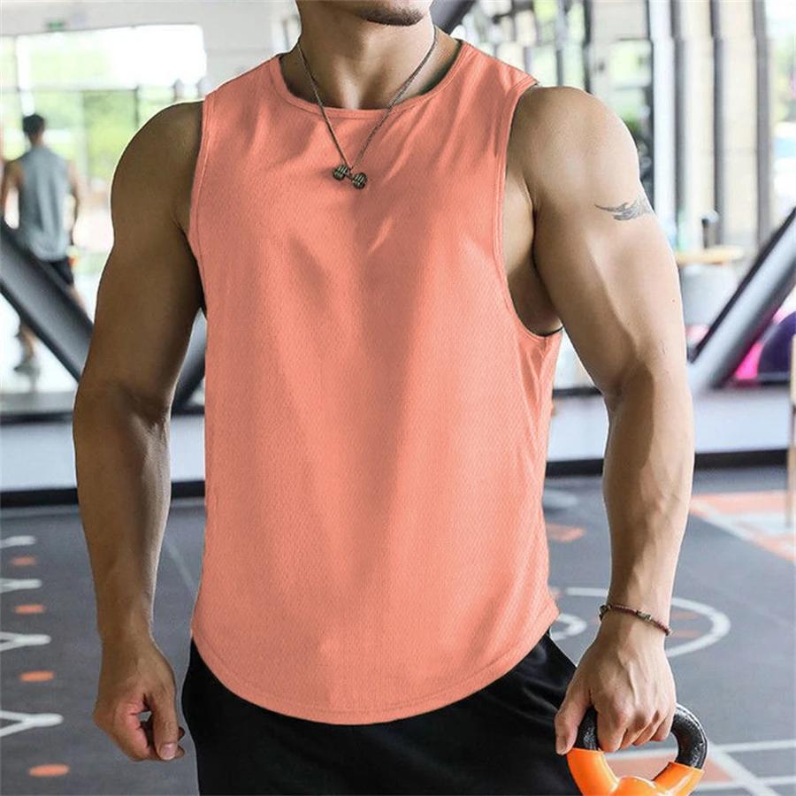 T-shirt en maille de polyester à séchage rapide pour hommes, haut de basket-ball, matériau respirant