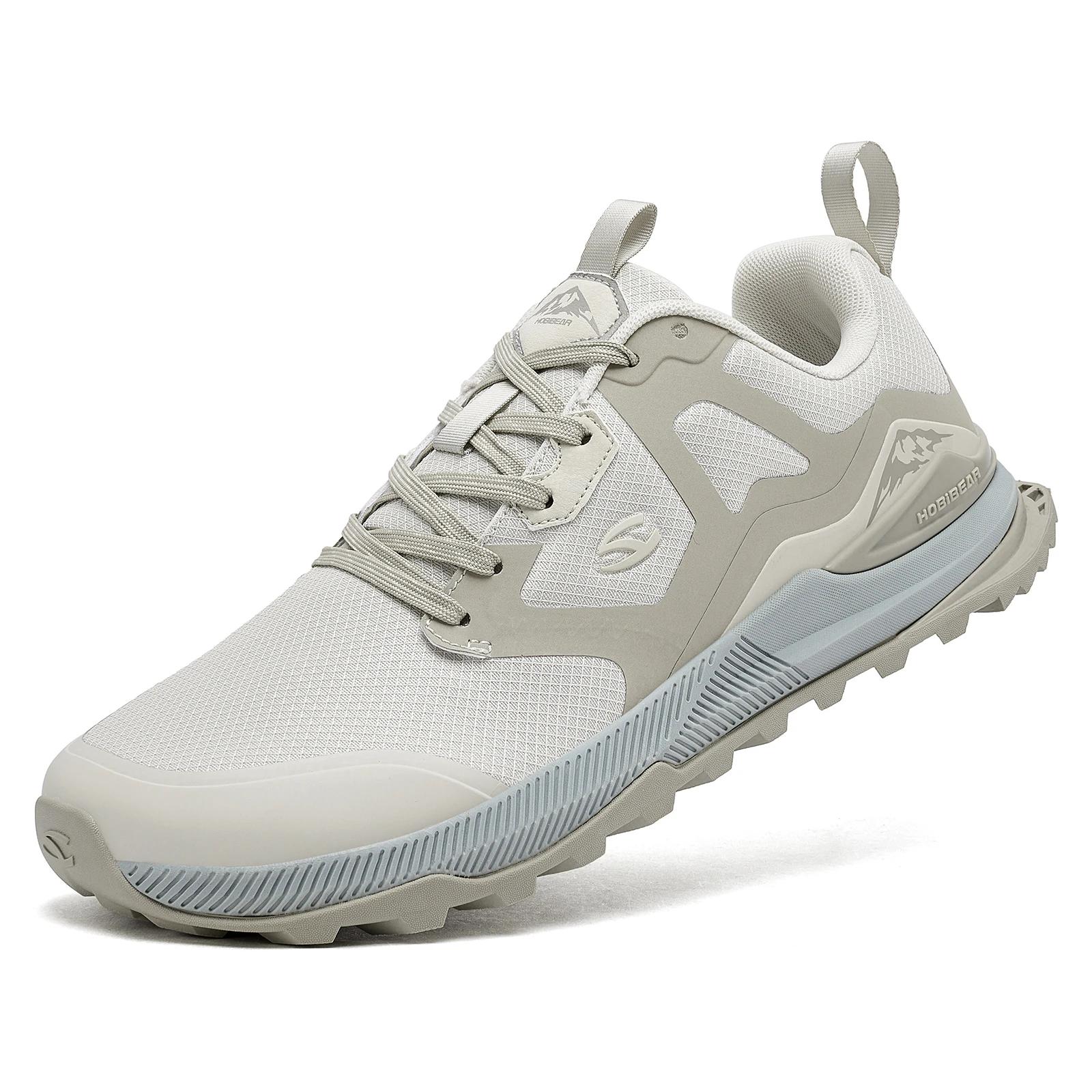 HOBIBEAR unisexe chaussures de randonnée femmes hommes Trail course en plein air baskets en cuir art
