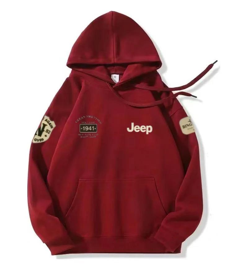 Nouveaux produits Jeep 2026 : Sweat à capuche en pur coton de haute qualité pour le printemps et l'a