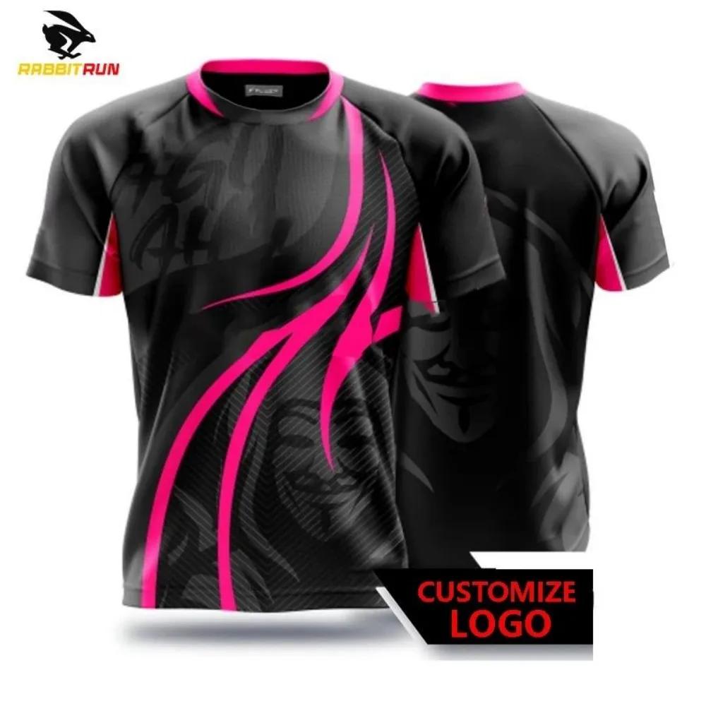 Nouveau T-shirt respirant et confortable pour hommes avec motif imprimé rayé haut de sport décontrac