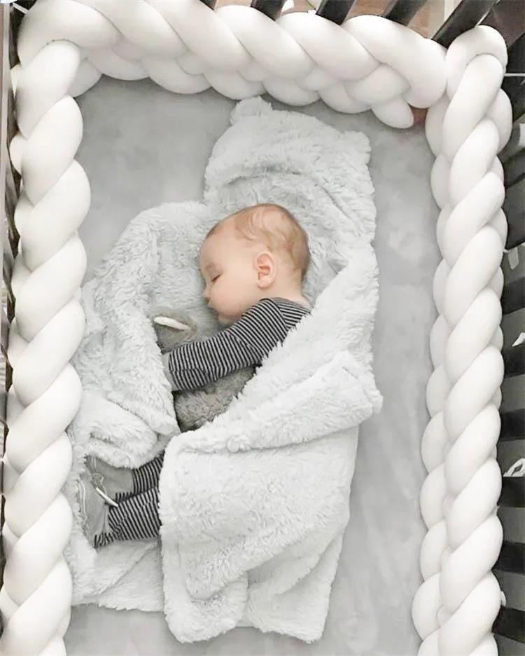 natte lit bebe Pare-chocs pour lit de bébé 2M 3M, protection Cpull, ensemble de coussins de lit mobi