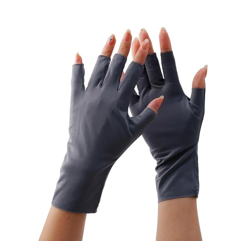 Gants de Protection solaire pour femmes, sans doigts, Protection solaire d'été, Protection UV, multi