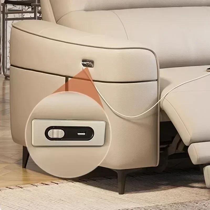 Luxe fantaisie canapé chaise moderne nordique causeuse inclinable canapé lit de repos en cuir Divani