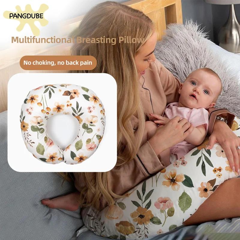 Oreiller d'allaitement multifonctionnel PANGDUBE en forme de U - Coussin maternité confortable pour bébé