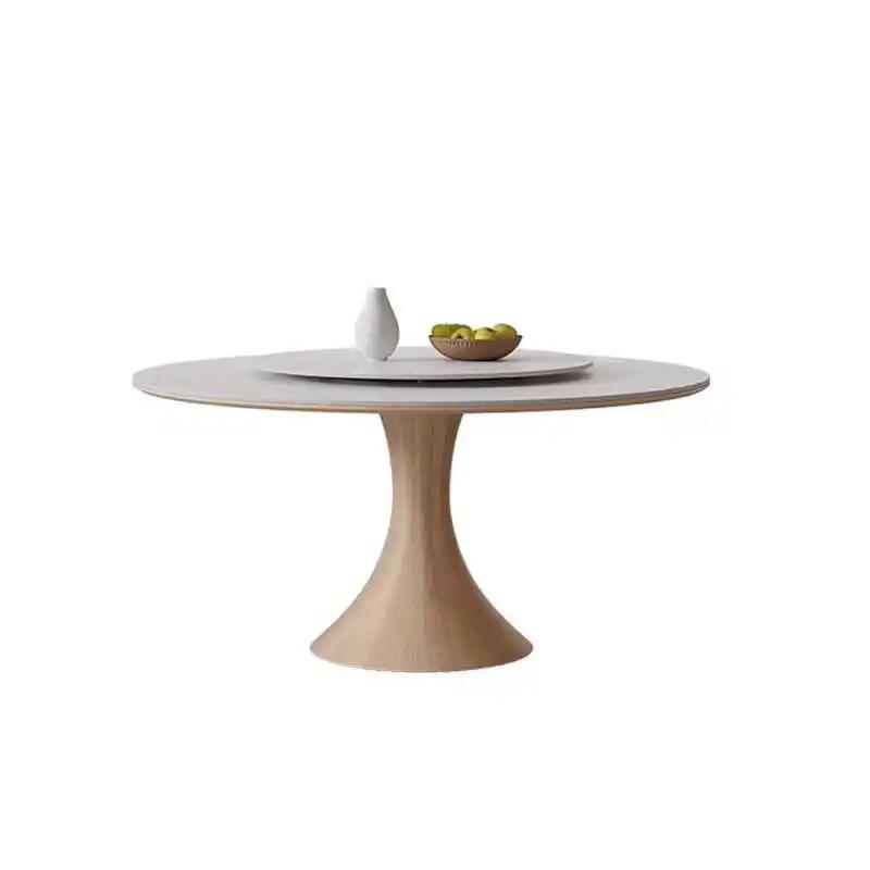 Tables à manger de Style crème nordique moderne Simple salon Center Table ronde balcon meubles de sa
