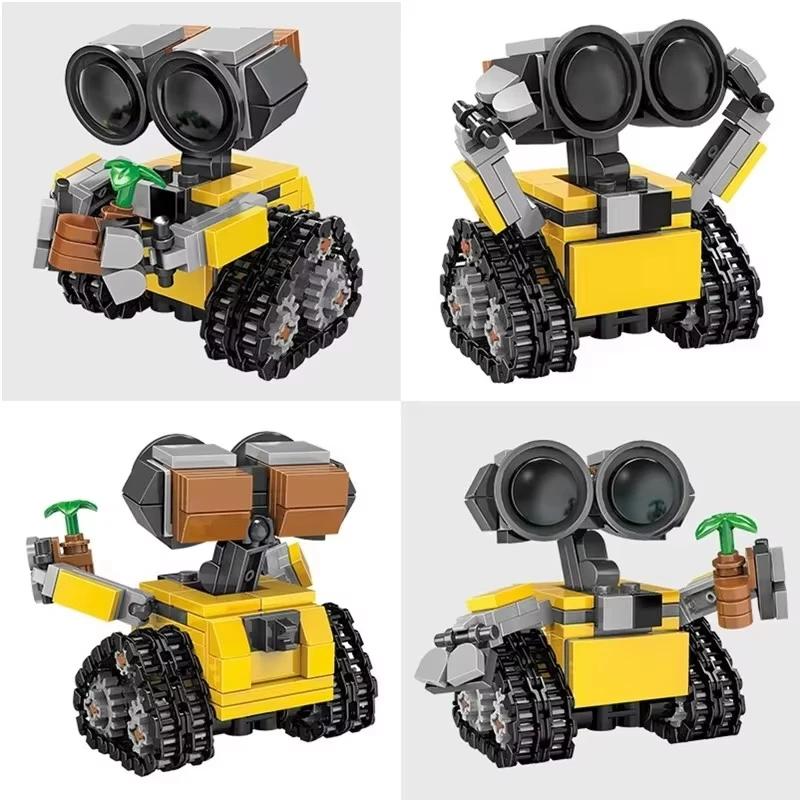 Mini Kit de blocs de construction Wally MOC, multi-articulations mobiles, modèle de film classique,