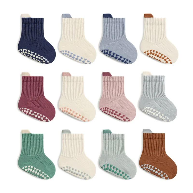 3 paires de chaussettes en coton pour enfants, garçons et filles, mignonnes, confortables, respirant