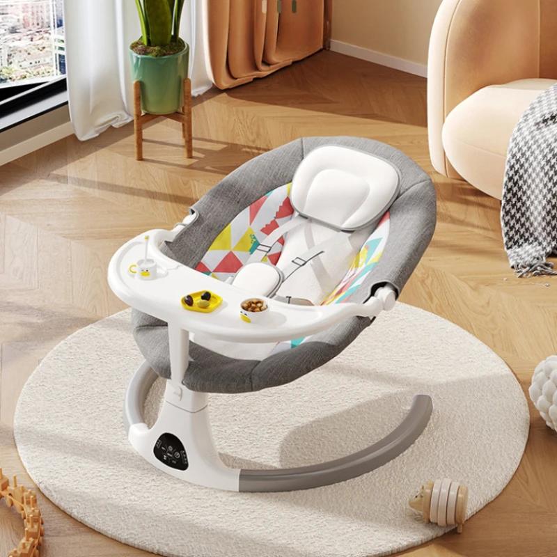 Chaise à bascule électrique pour bébé, panier de couchage électrique, chaise à bascule intelligente