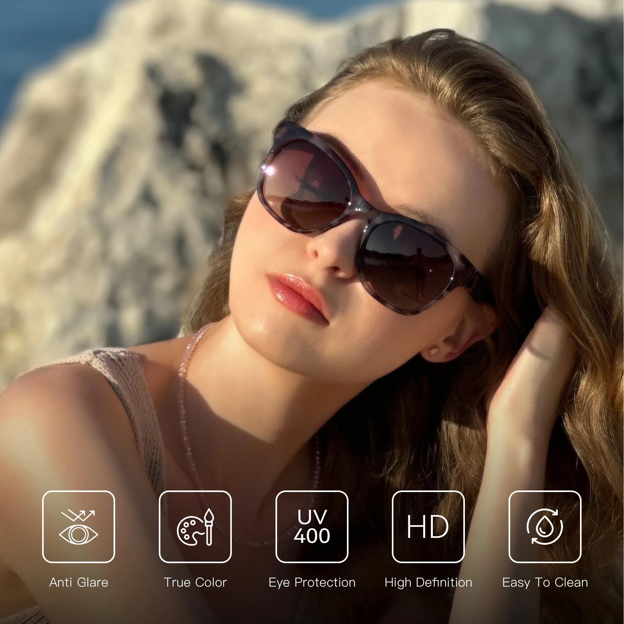 ZENOTTIC-Lunettes de soleil polarisées en œil de chat pour femmes, lunettes de soleil respirantes, p