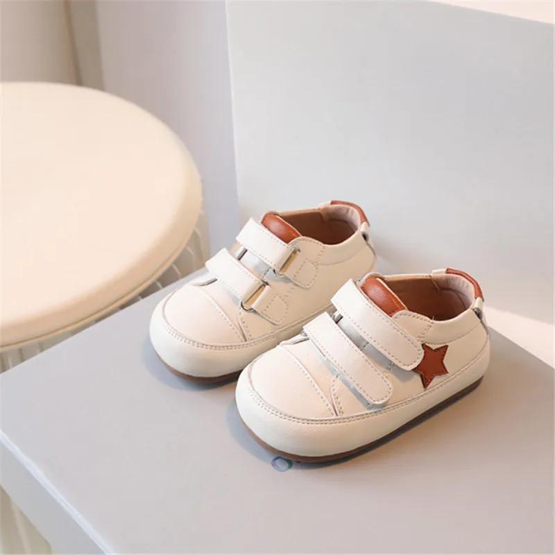 Chaussures cuir microcarence bébé 0-5 ans - Semelle souple pieds nus garçon fille
